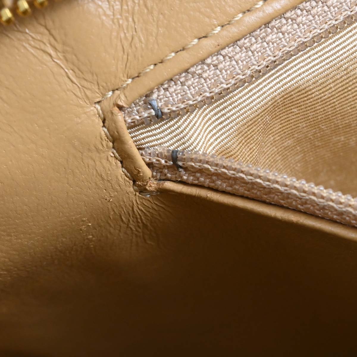Chanel Beige Caviar Skin Medallion Tote Handbag