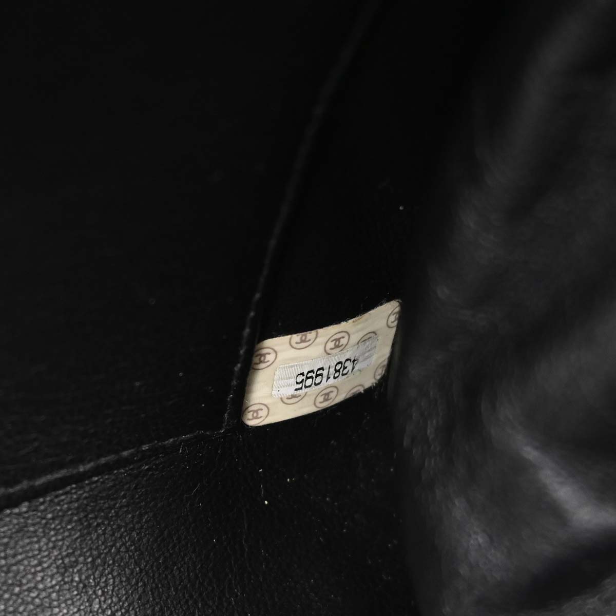 Chanel Black Caviar Skin Shoulder Tote Bag