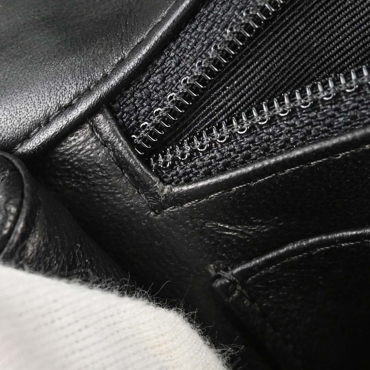 Chanel Black Perforated Lambskin Jumbo Classic Flap Shoulder Bag