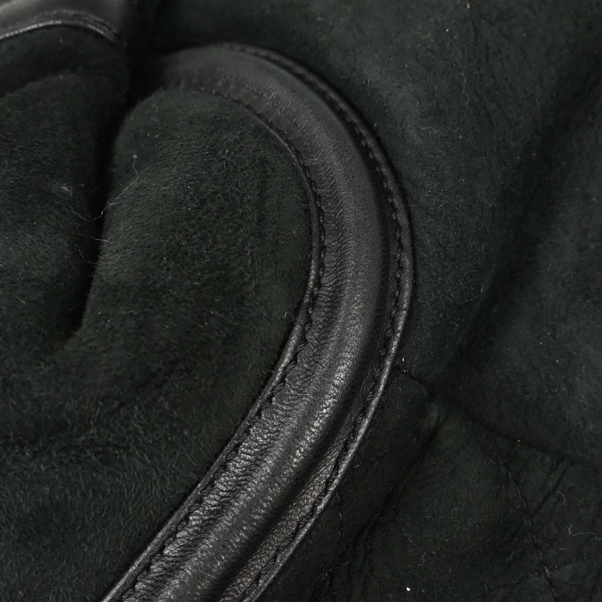 Chanel Black Mouton Tote Handbag