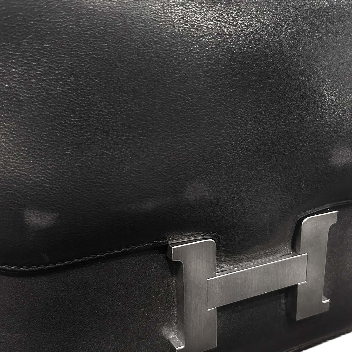 Hermes 1998 Black Chamonix Constance 25 Shoulder Bag