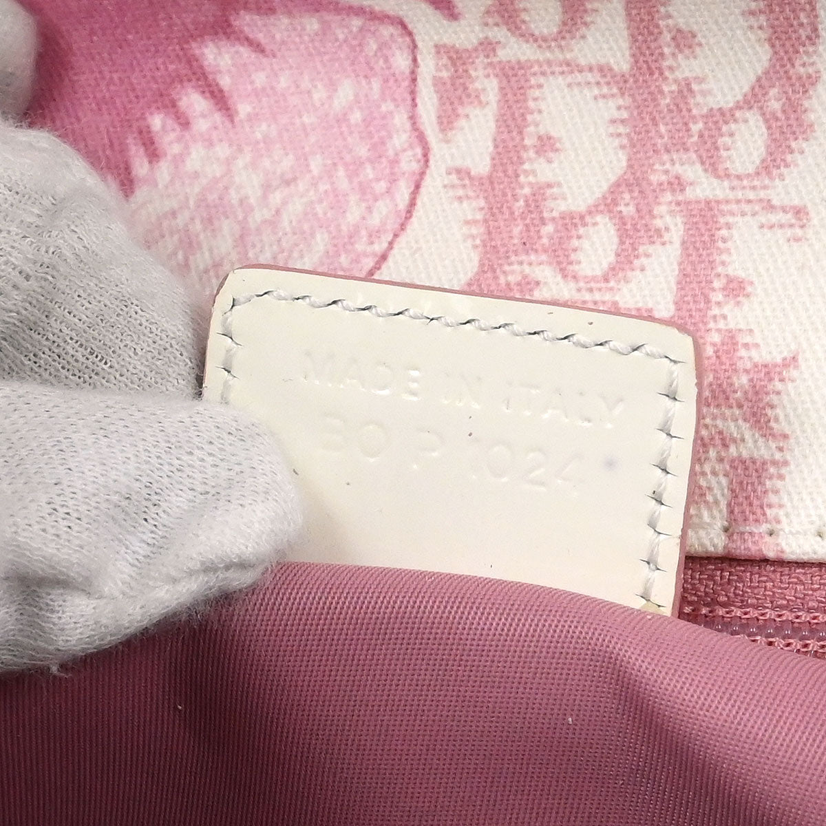 Christian Dior White Pink Handbag