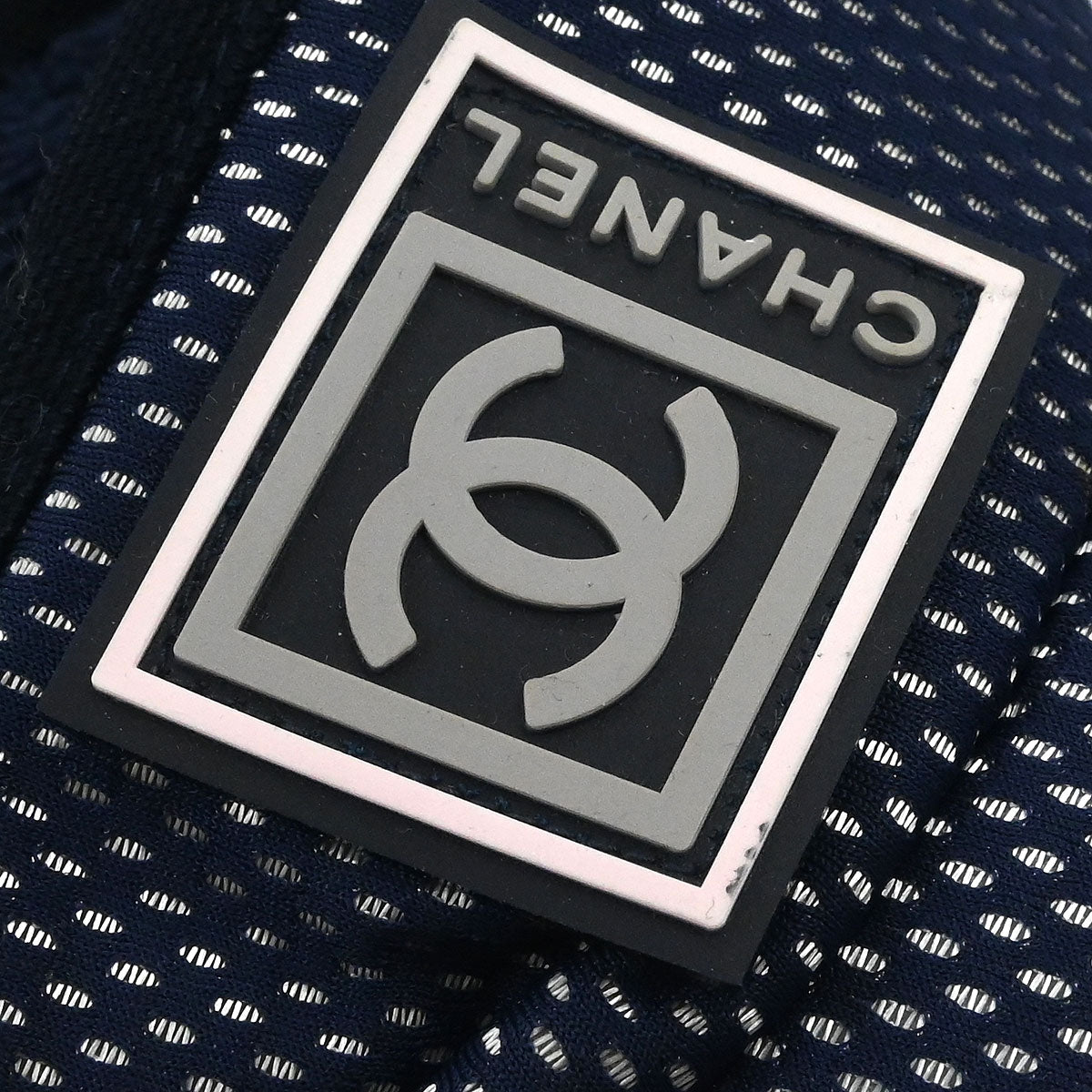 Chanel Navy Sport Line Visor Hat #One Size Small Good