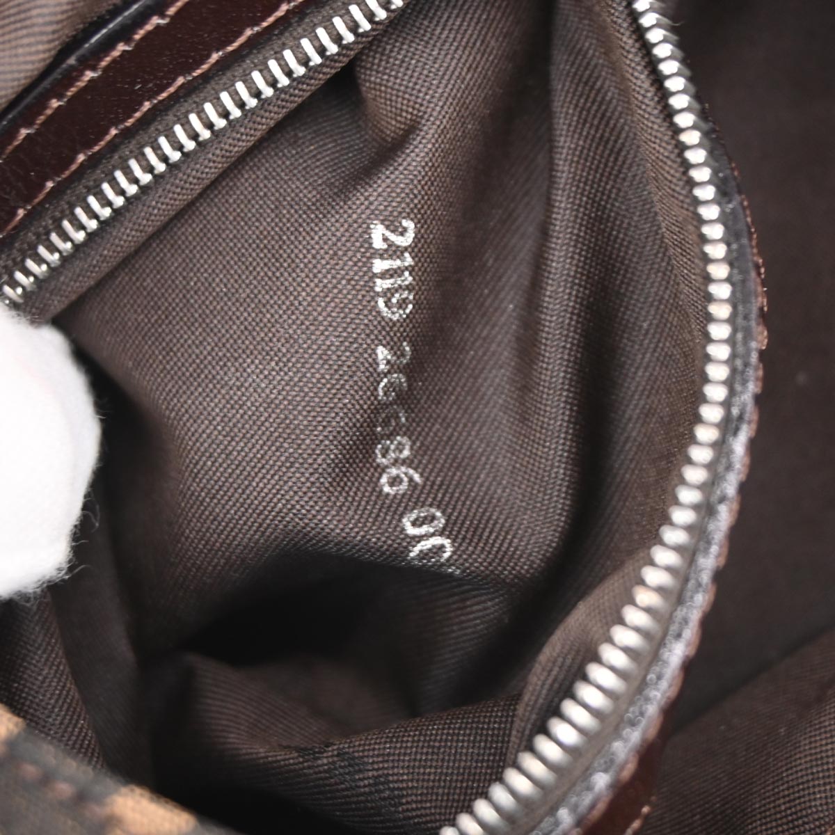 Fendi Brown Canvas Zucca Handbag