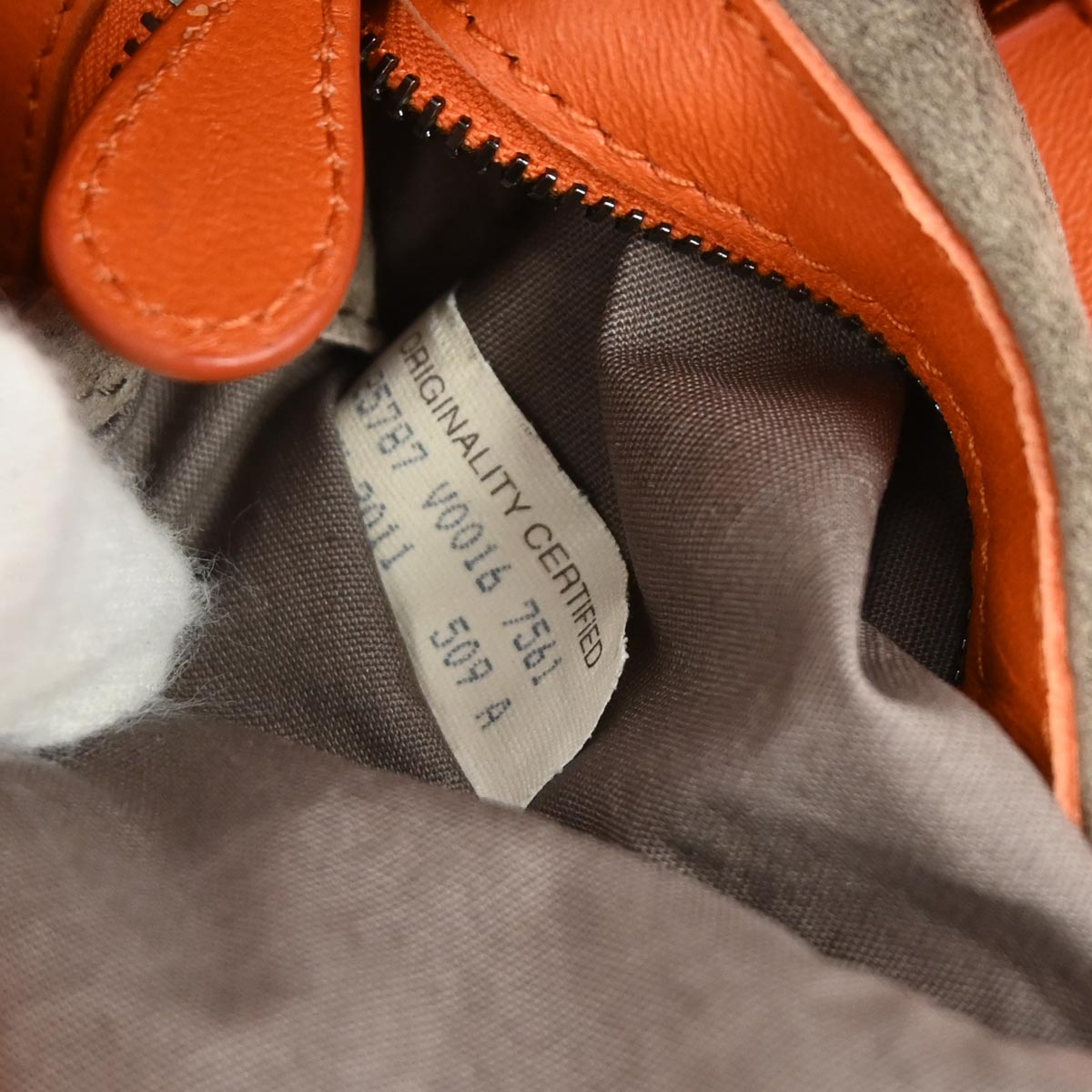 Bottega Veneta Orange Lambskin Intrecciato Tote Bag