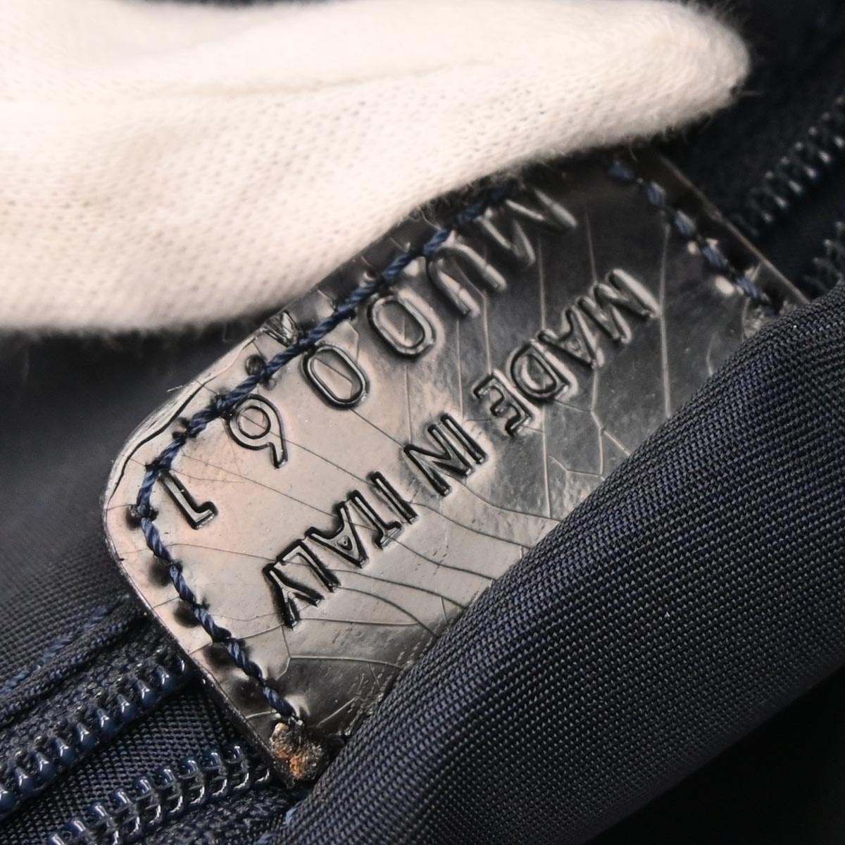 Christian Dior Blue Canvas Denim Print Shoulder Bag