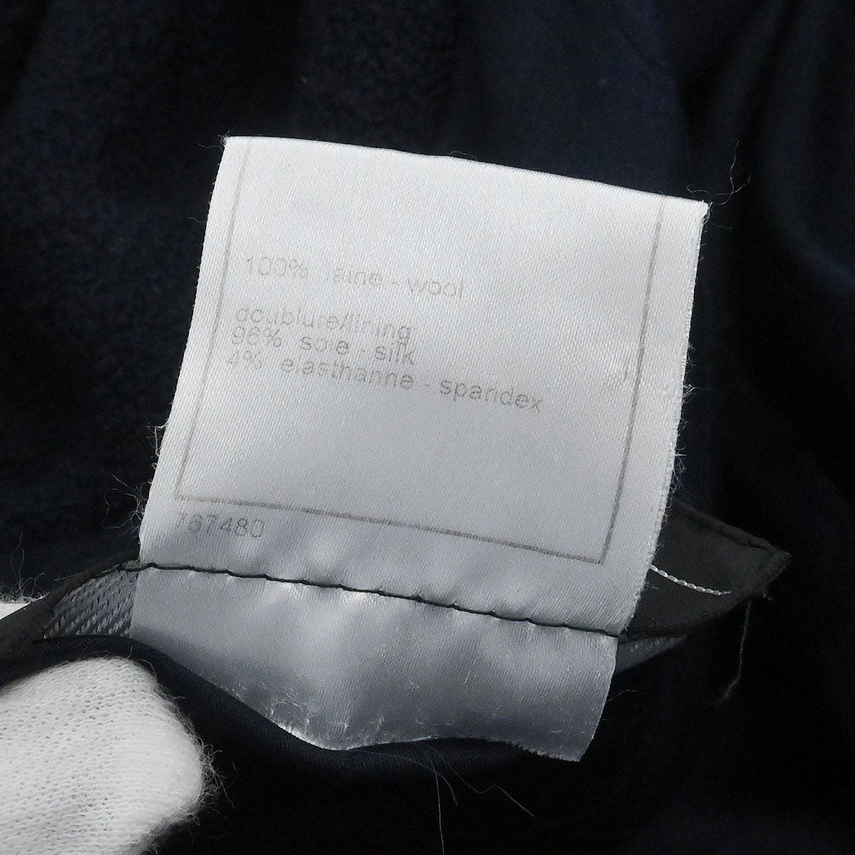 Chanel 2006 Hoodie Duffel Coat Navy #36