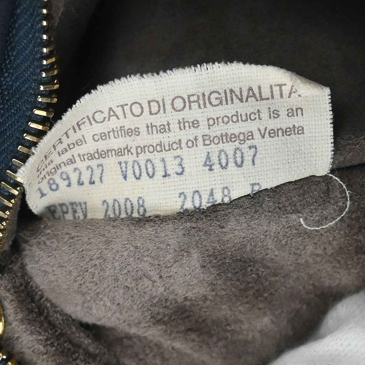 Bottega Veneta Blue Lambskin Intrecciato Hobo Handbag