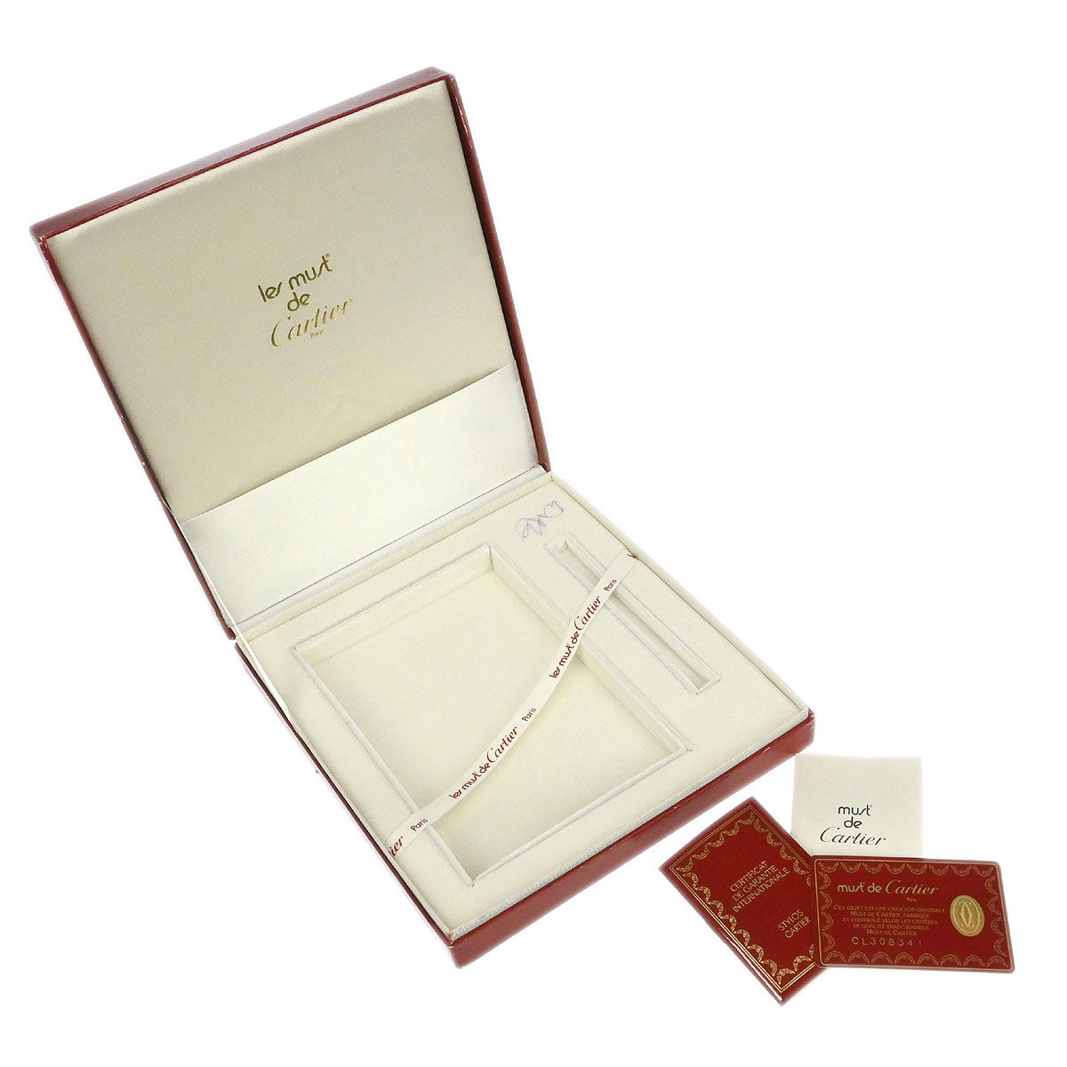 Cartier Bordeaux Leather Address Book Small Good