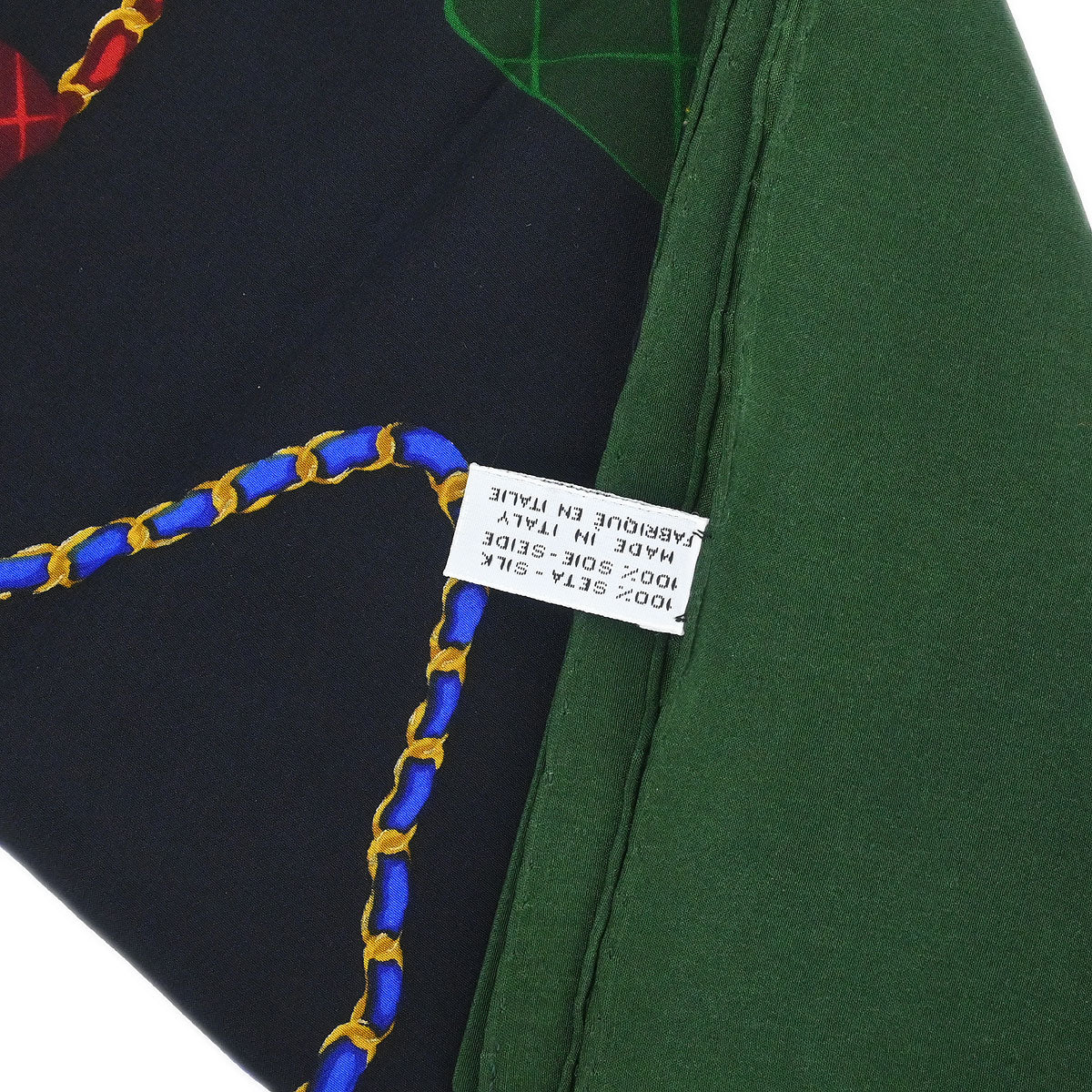 Chanel Green Scarf Small Good
