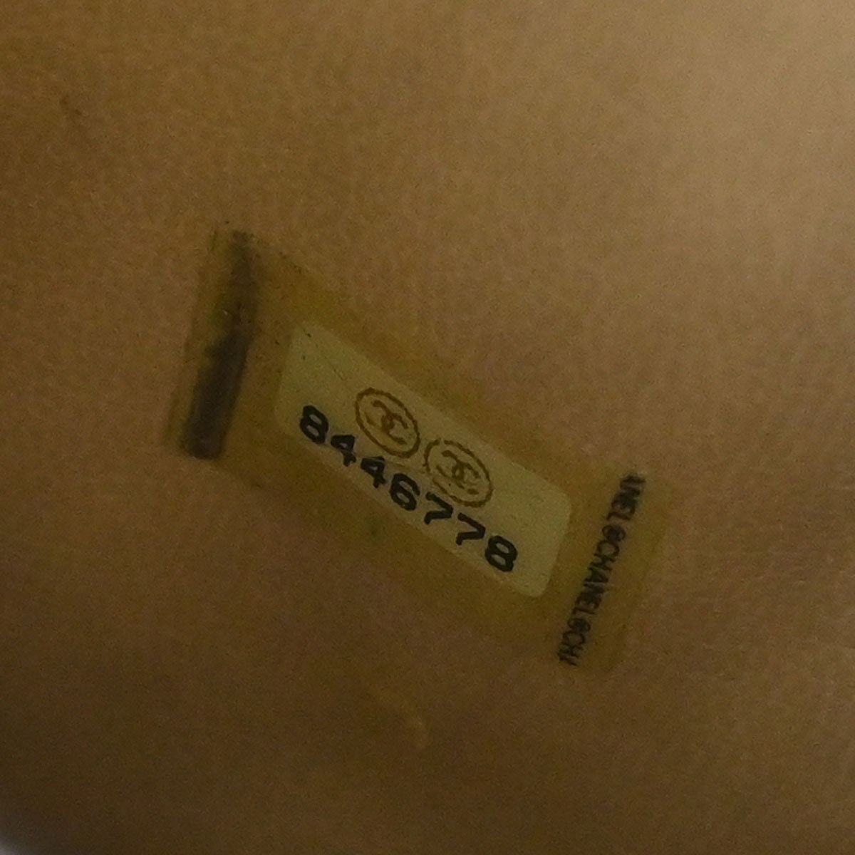 Chanel Beige Caviar Skin Timeless Vanity Handbag