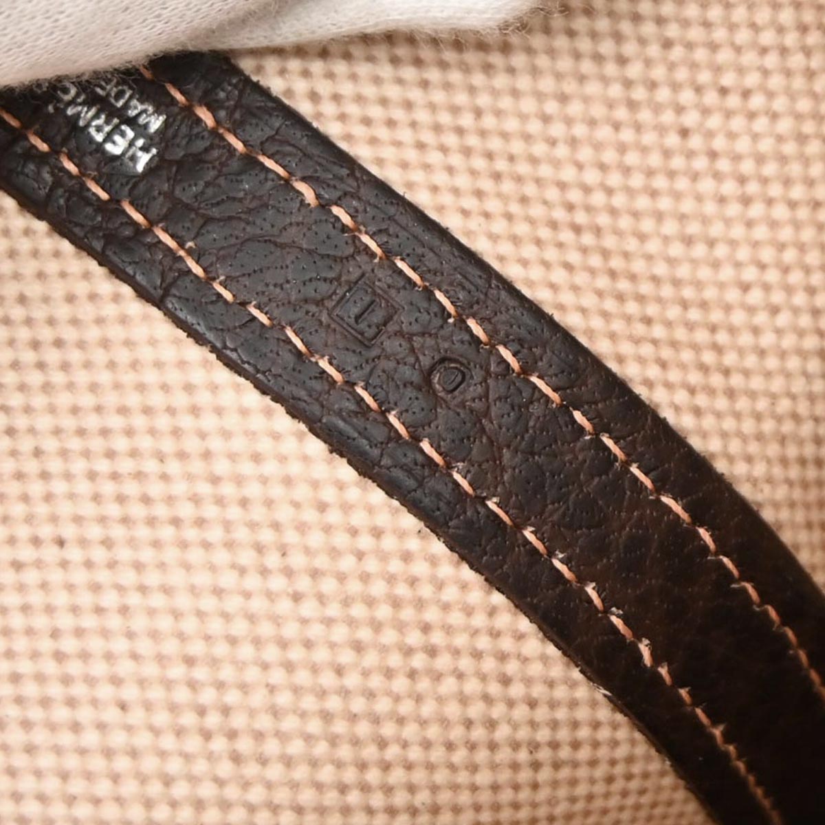 Hermes Beige Toile H Buffalo Garden Party 30 TPM 2way Shoulder Tote Bag