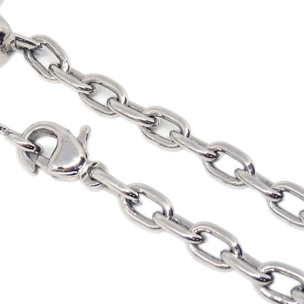 Cartier Panthere Key Holder Bag Charm Silver Small Good