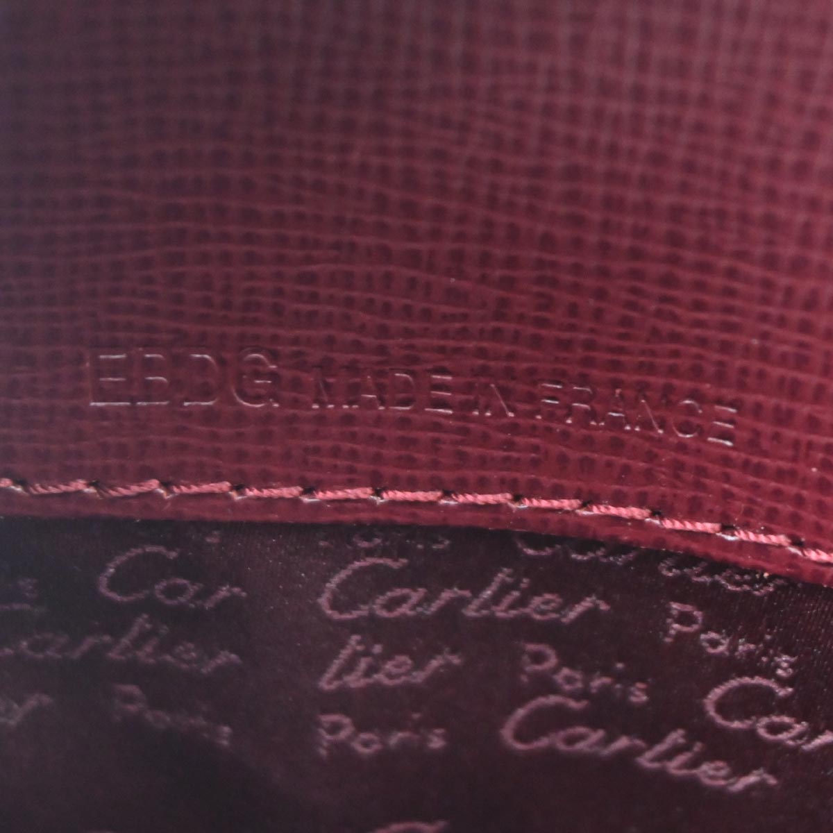 Cartier Bordeaux Leather Backpack