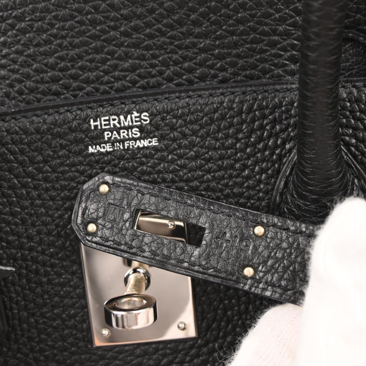 Hermes Black Togo Birkin 30 Handbag
