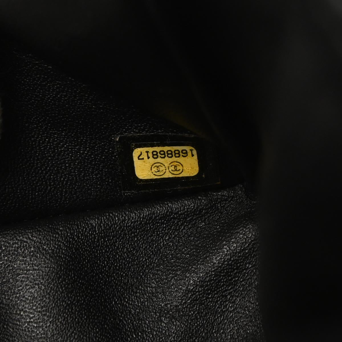 Chanel Black Calfskin Icon 2.55 Medium Classic Double Flap Shoulder Bag