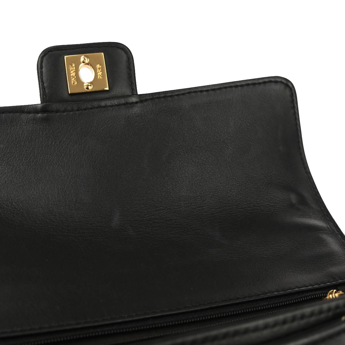 Chanel 2005-2006 Black Calfskin Wild Stitch Handbag