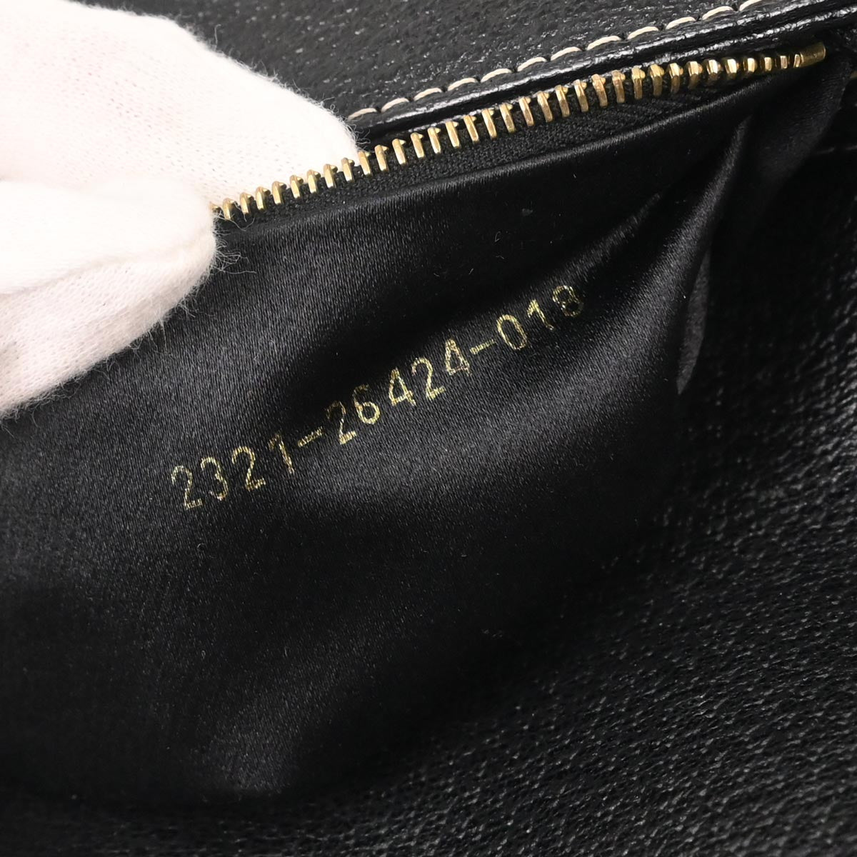 Fendi Black Leather Baguette Handbag