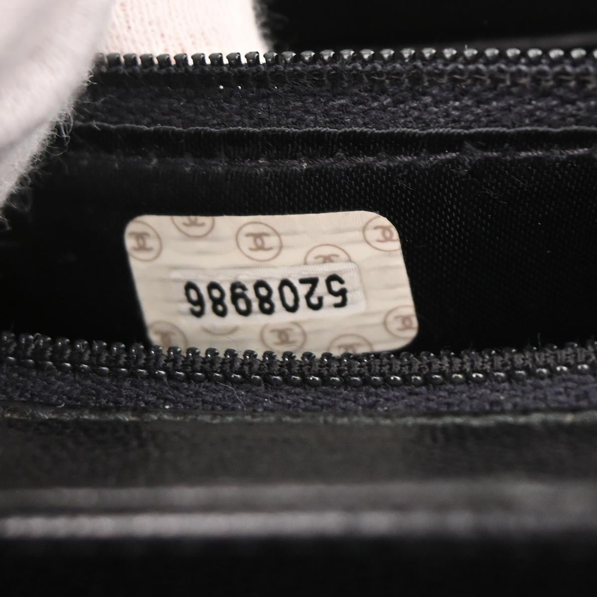 Chanel 1997-1999 Black Caviar Skin Handbag