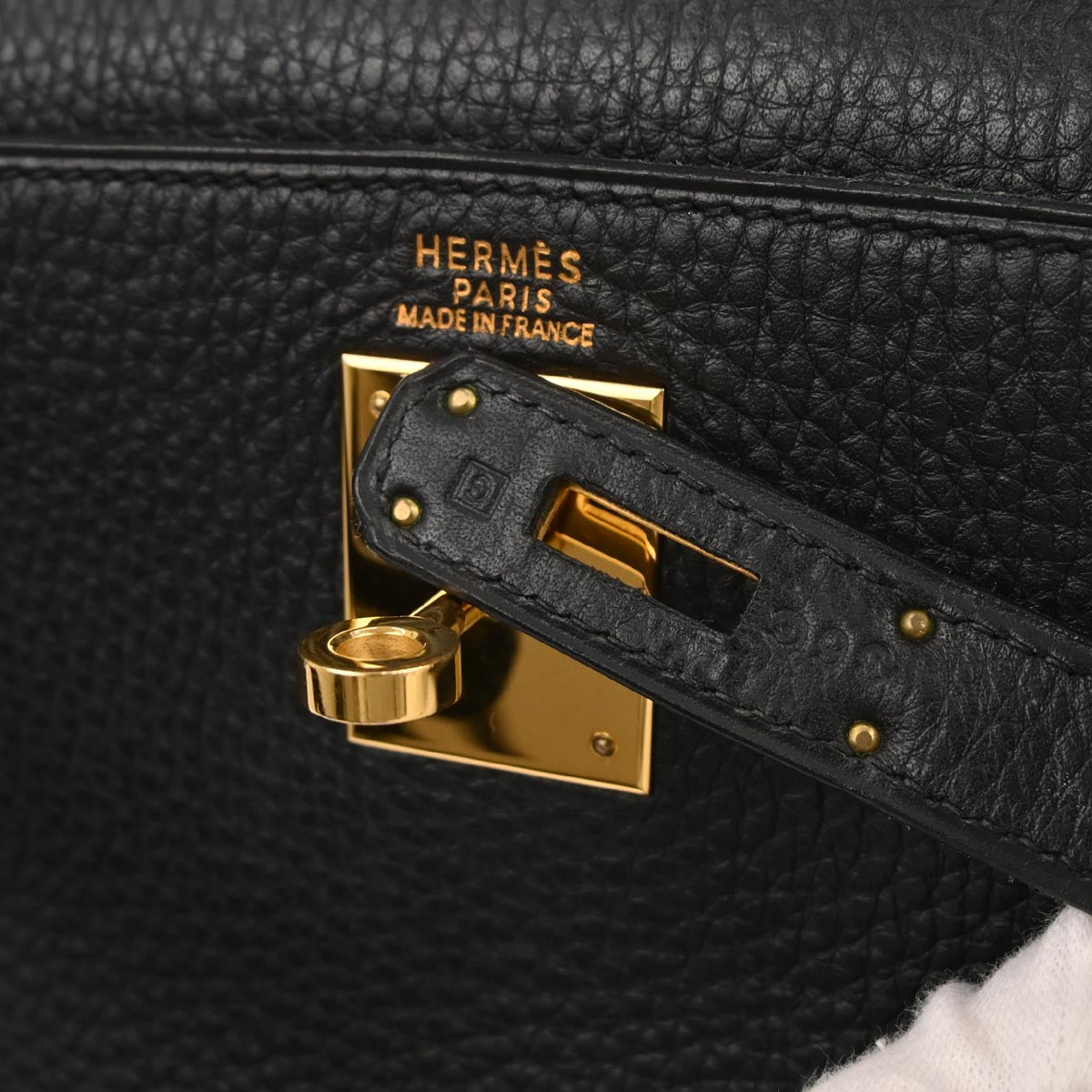 Hermes Black Togo Kelly 32 Retourne 2way Shoulder Handbag