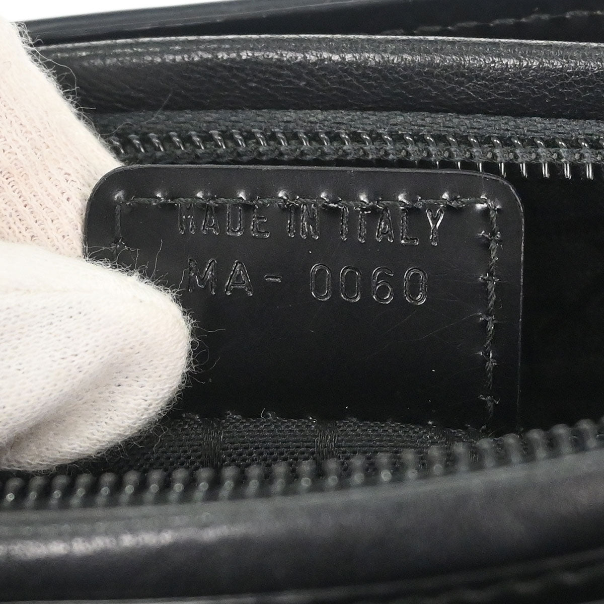 Christian Dior Black Brown Fur Lady Dior Handbag