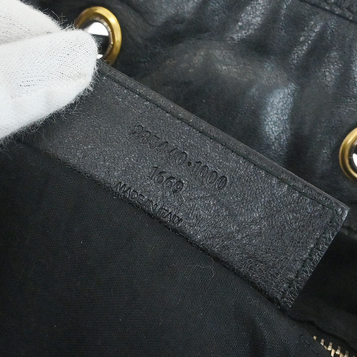 Balenciaga Black Pompon 2way Shoulder Handbag