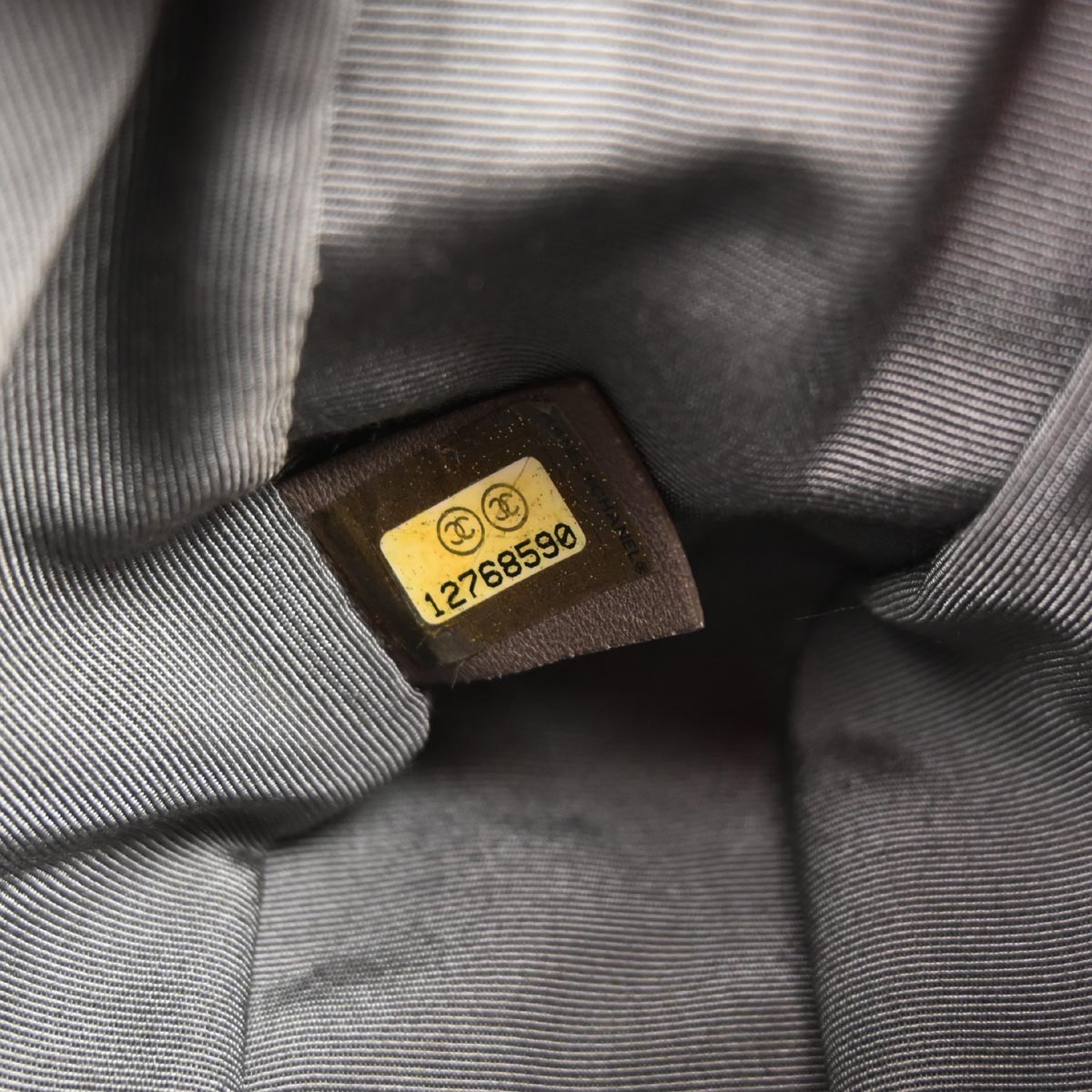 Chanel Metallic Silver Calfskin Handbag