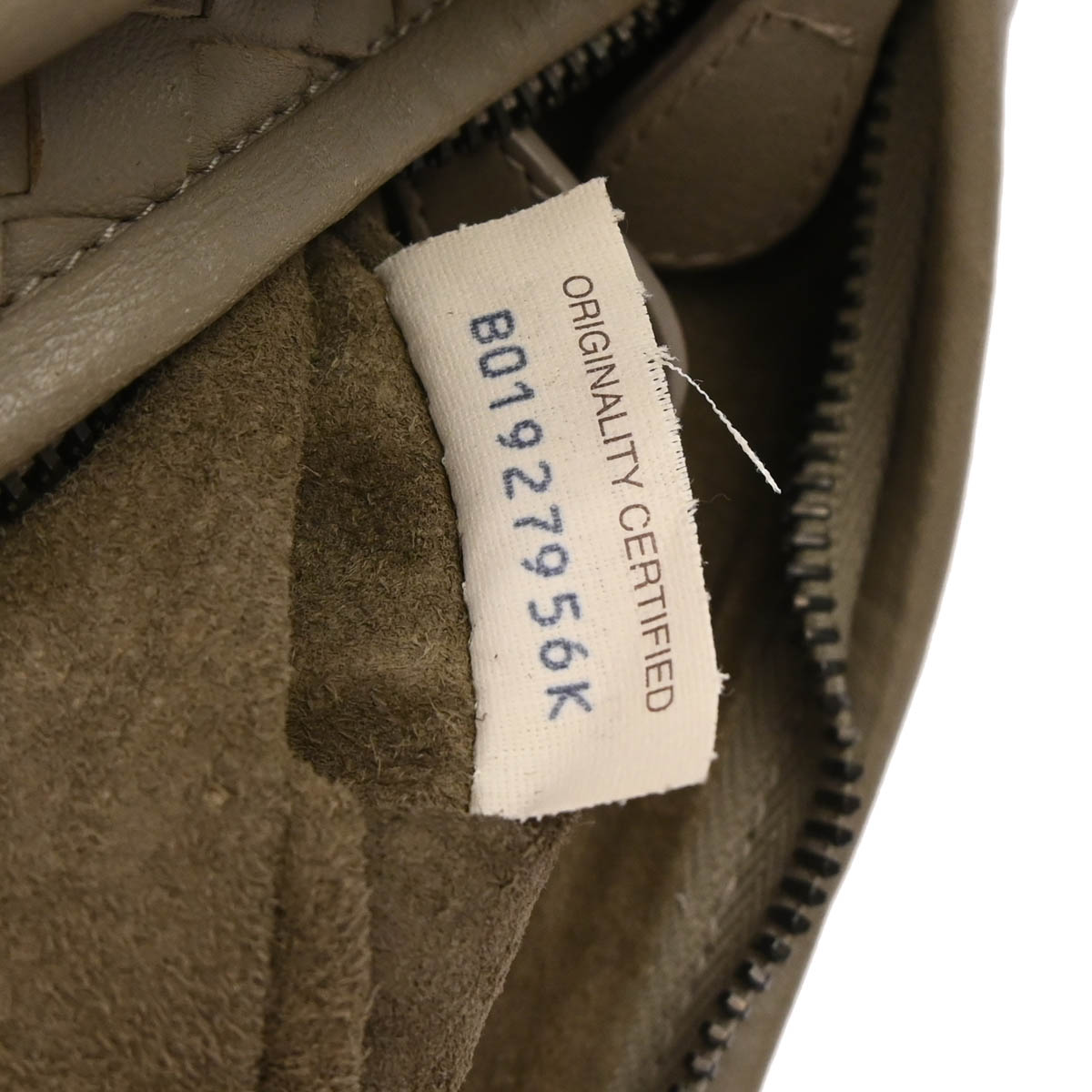 Bottega Veneta Grege Lambskin Intrecciato Hobo Handbag