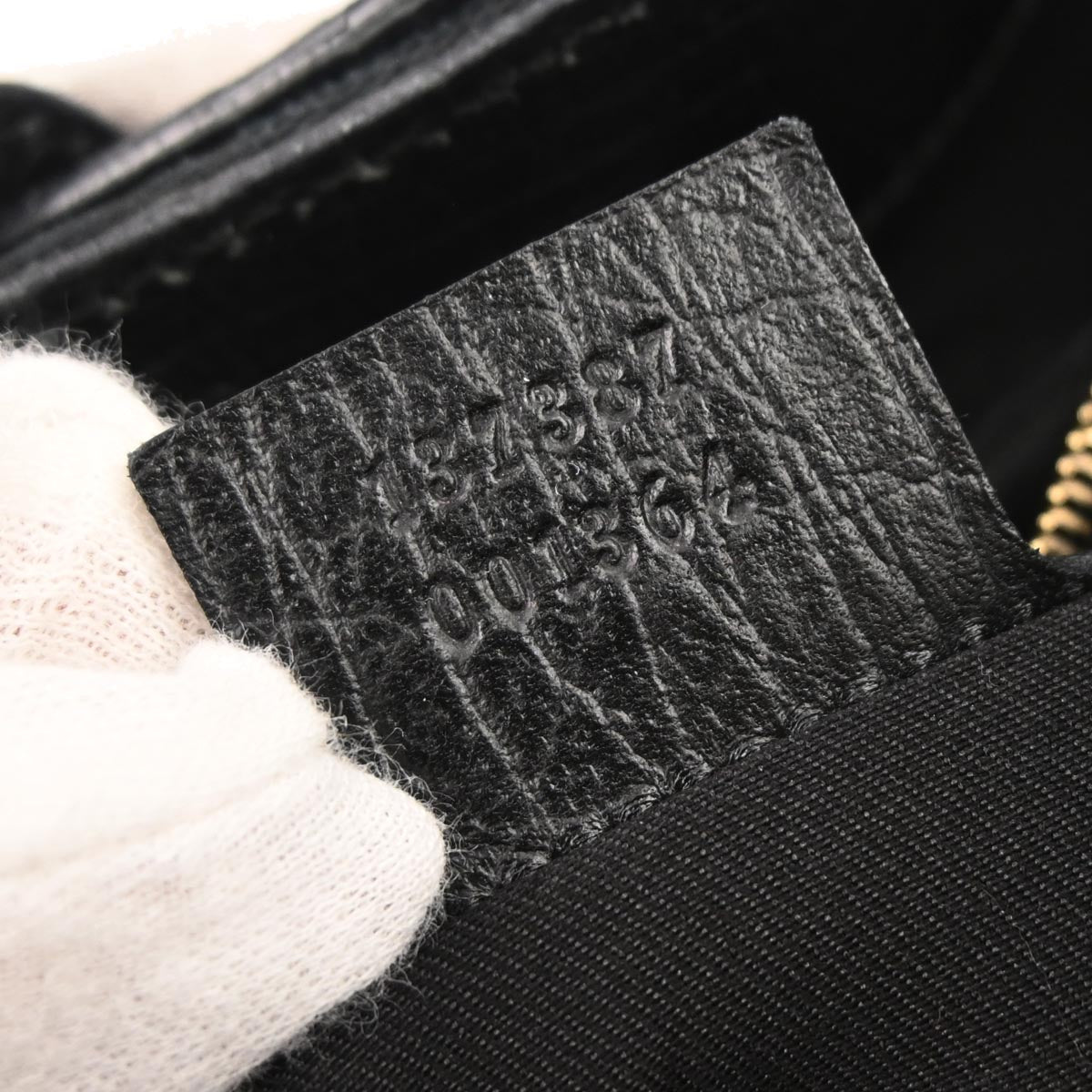 Gucci Black Horsebit GG Shoulder Bag