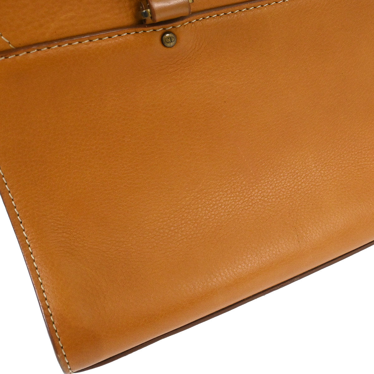 Christian Dior Brown Leather Saddle Handbag