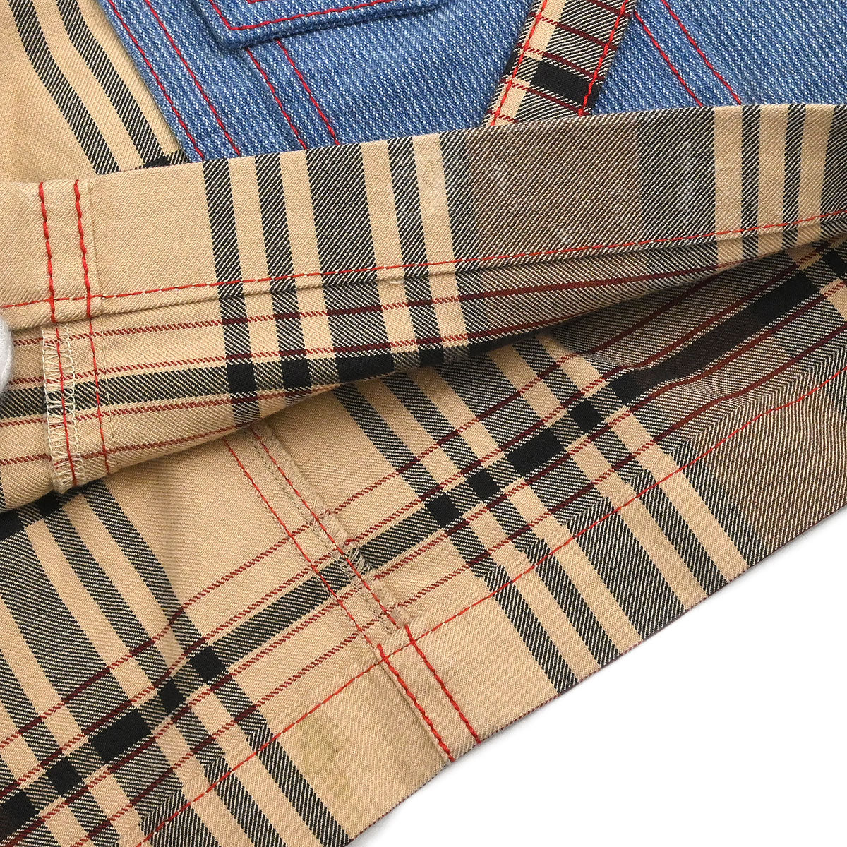 Christian Dior 2004 Check Skirt Beige #38