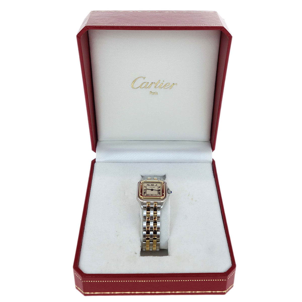 Cartier Panthere SM 2-Row Ref.1057917 Quartz Watch 18KYG SS