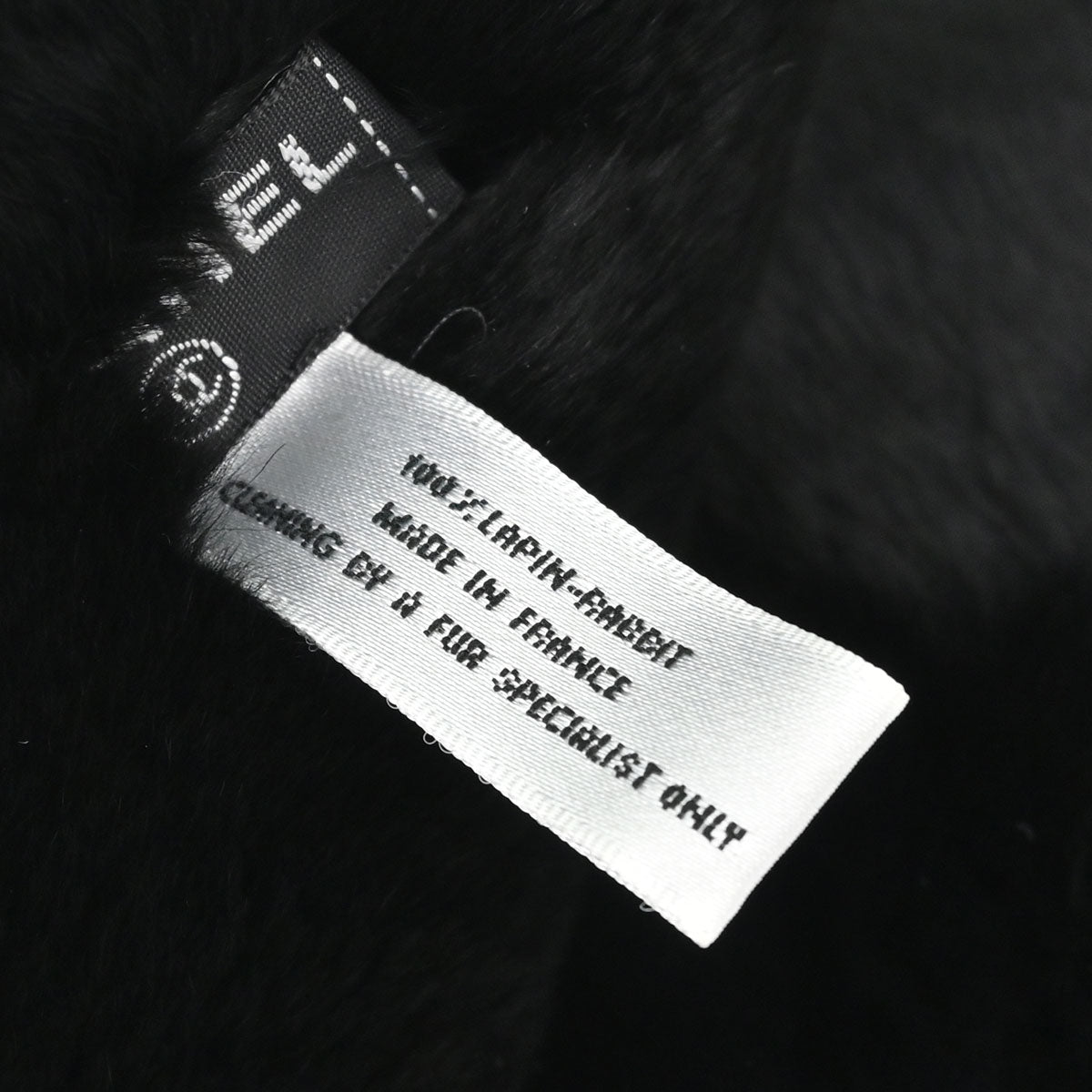 Chanel Black Fur Scarf Tippet