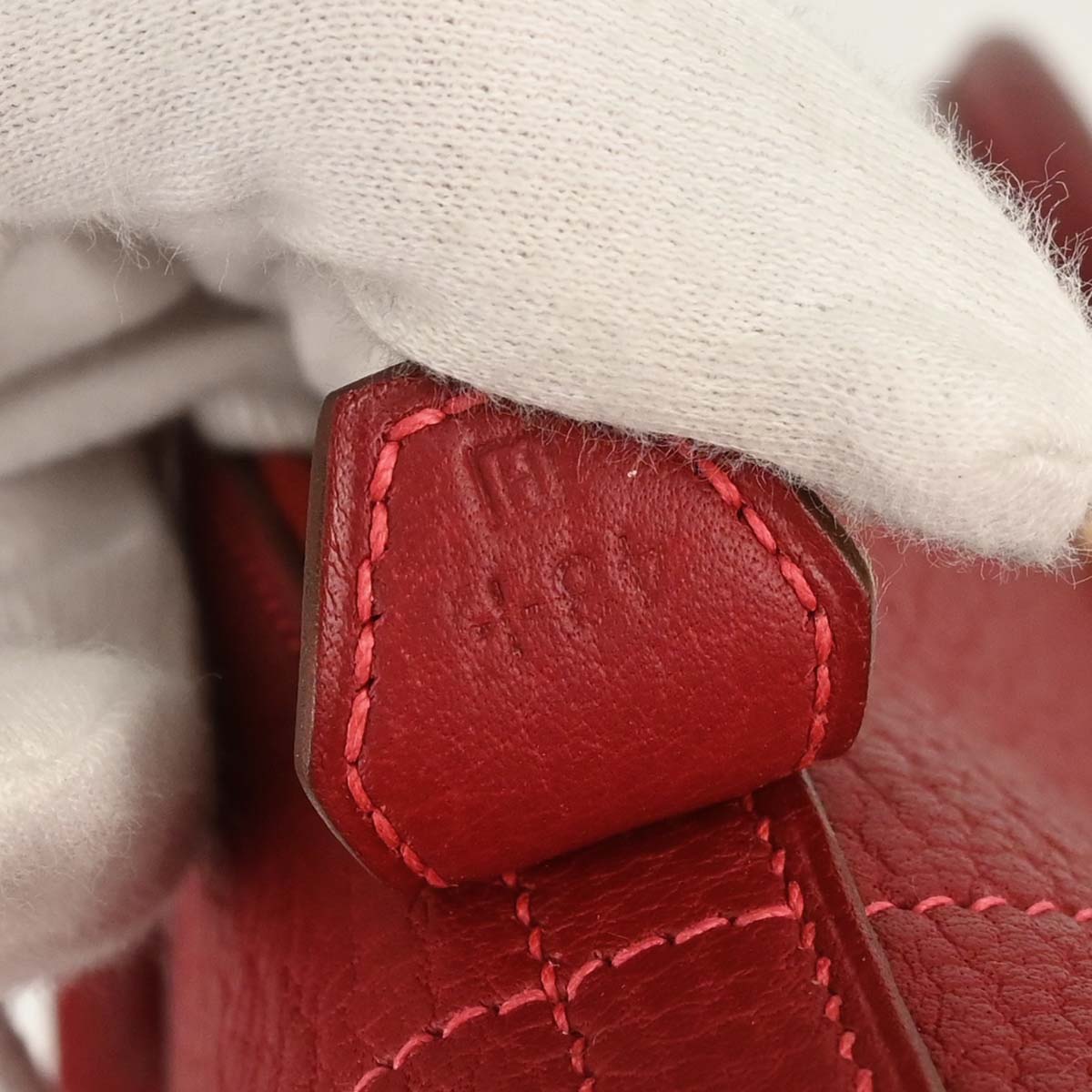 Hermes Rouge Garance Fjord Bolide 31 2way Shoulder Handbag