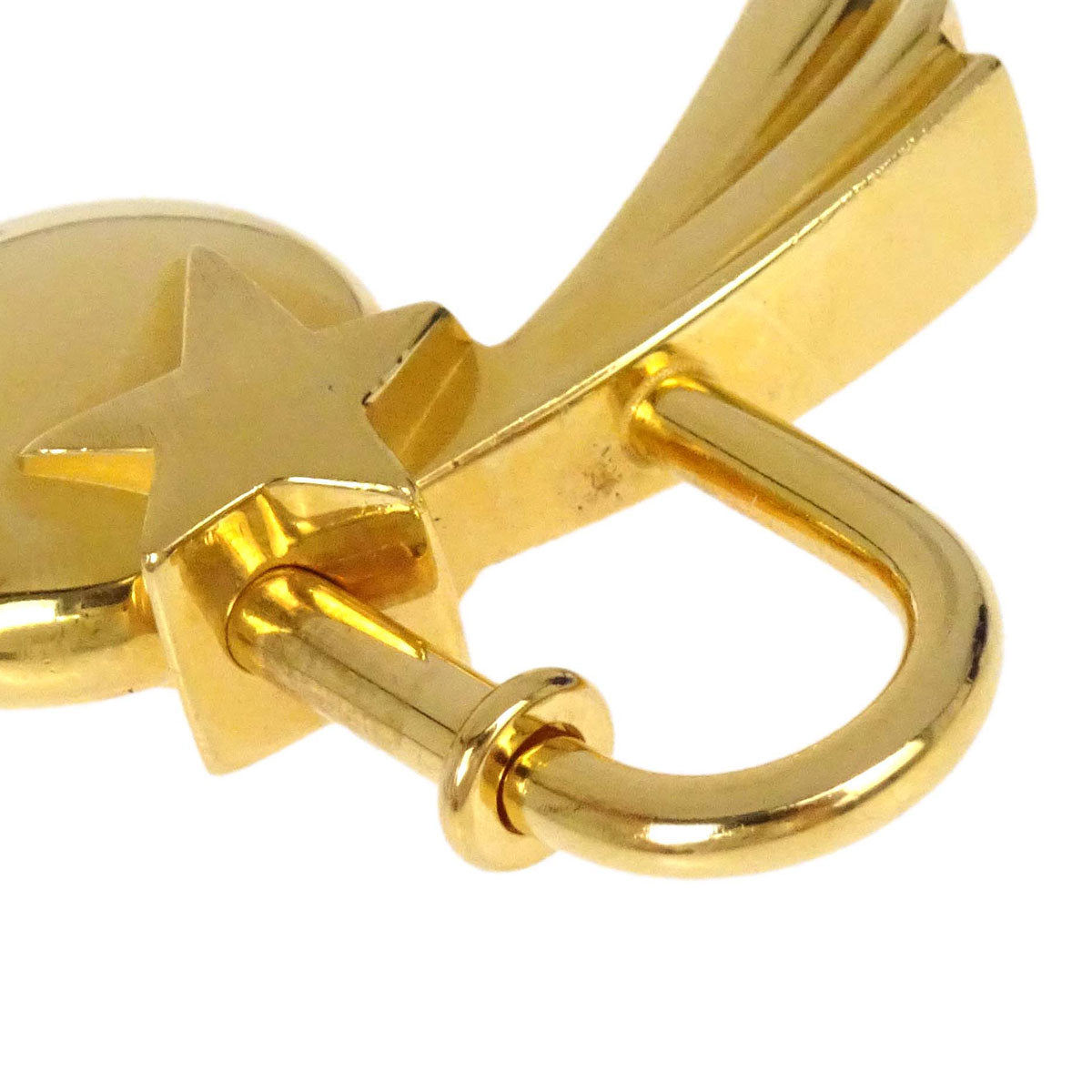 Hermes 1999 Shooting Star Cadena Padlock Bag Charm Gold Small Good