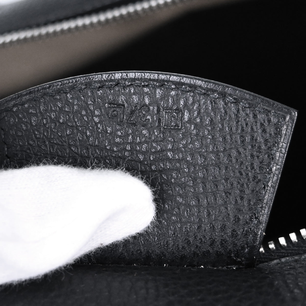Hermes Black Vache Liegee Paris Bombay 50 Handbag