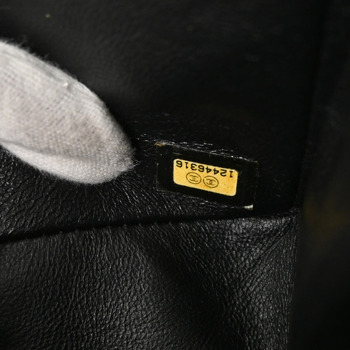 Chanel Black Calfskin 2.55 Small Classic Double Flap Shoulder Bag