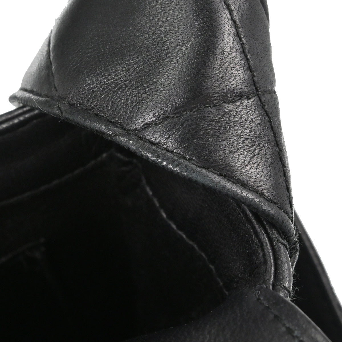 Chanel 1996-1997 Black Lambskin Shoulder Bag