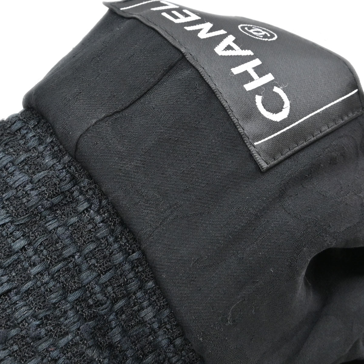 Chanel 2009 Double Breasted Tweed Jacket Black Navy