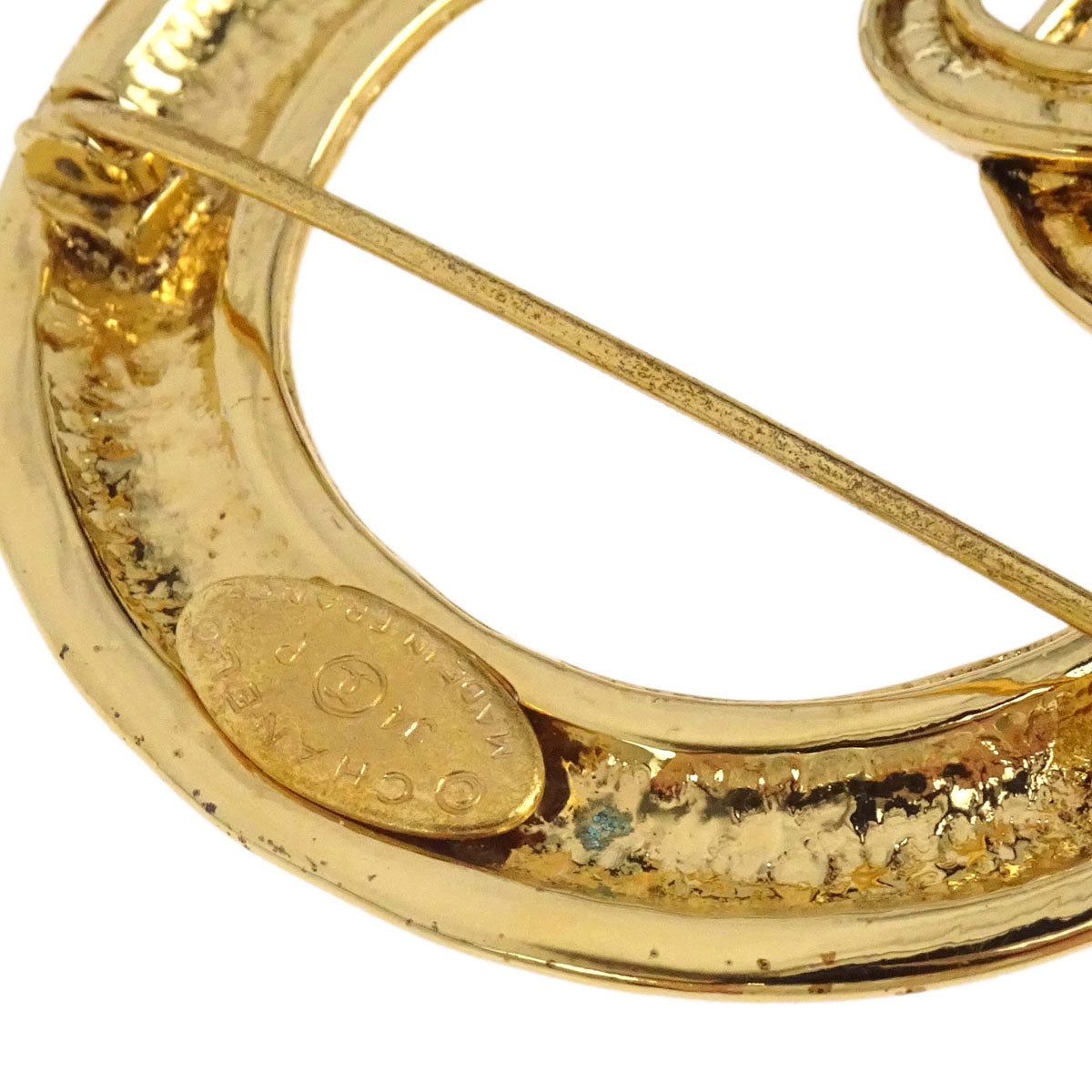 Chanel Dangle CC Brooch Pin Gold 94P