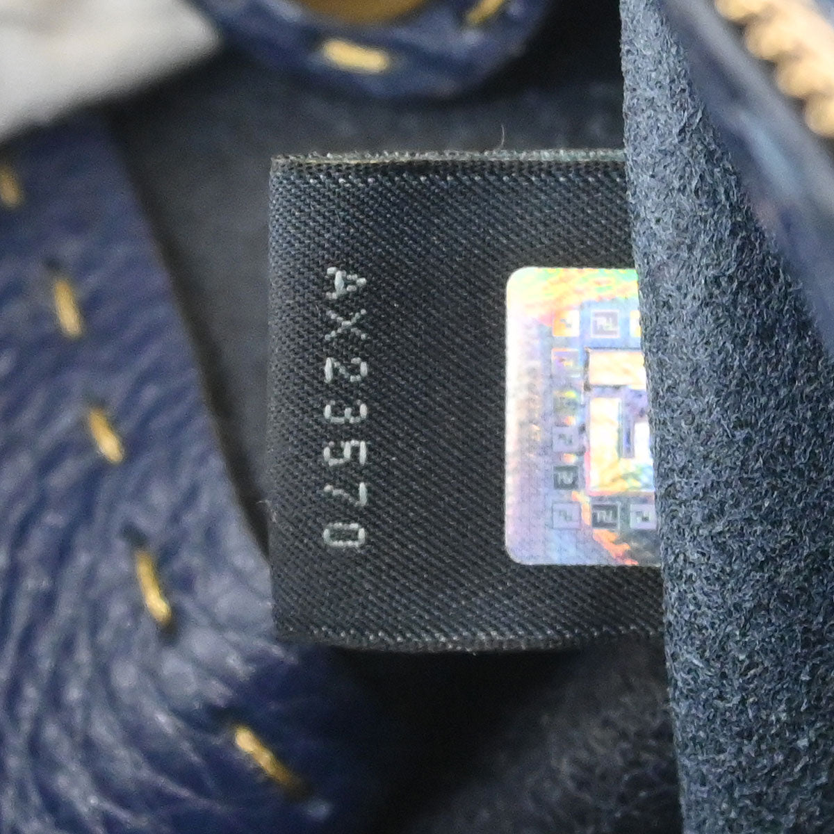 Fendi Navy Hobo Handbag