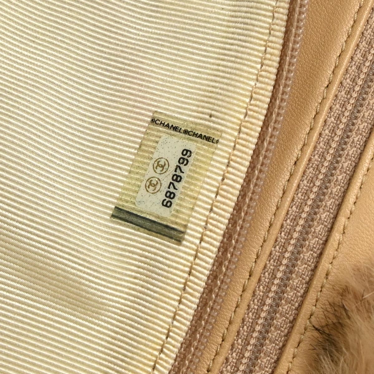 Chanel* Brown Rabbit Fur Tote Handbag