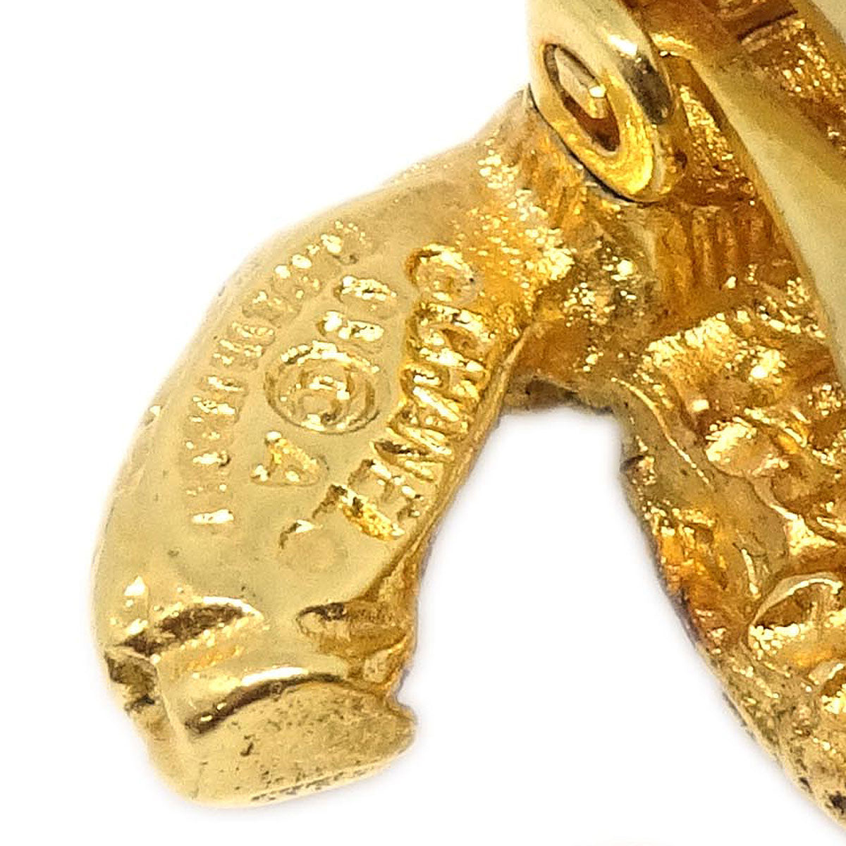 Chanel CC Clip-On Earrings Gold 93A