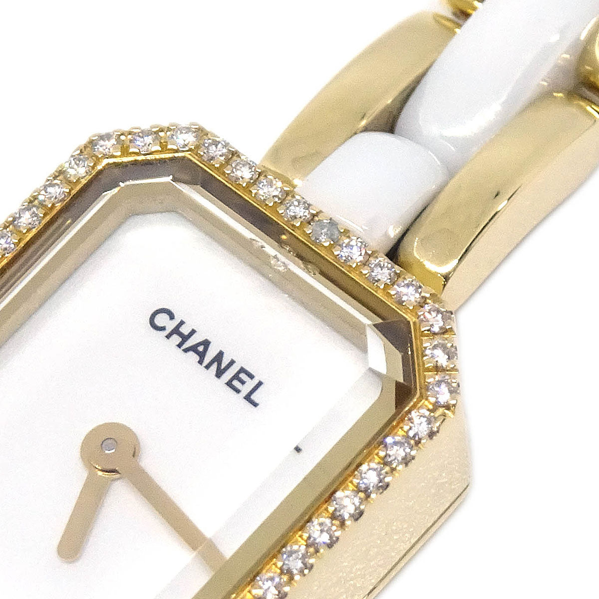 Chanel Premiere H2435 Quartz Watch Ceramic 18KYG Diamond