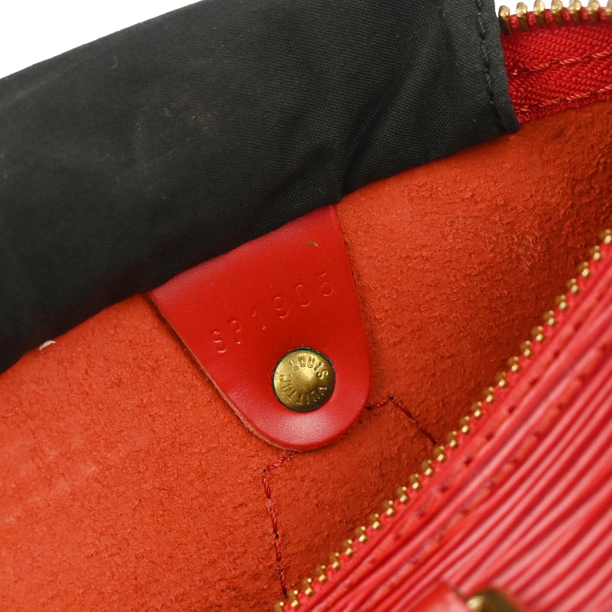 Louis Vuitton 1995 Red Epi Speedy 25 Handbag M43017