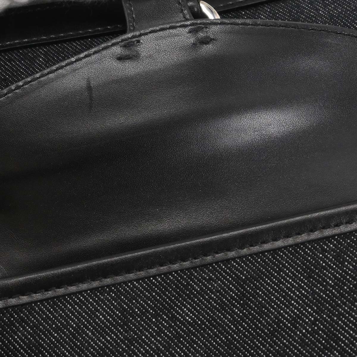 Christian Dior Black Denim Tote Handbag