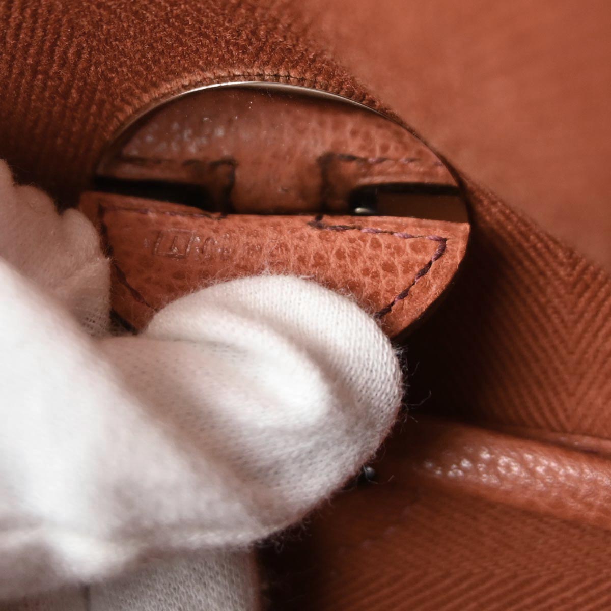 Hermes Orange Toile Vache Liegee Sac Colorado MM Shoulder Bag