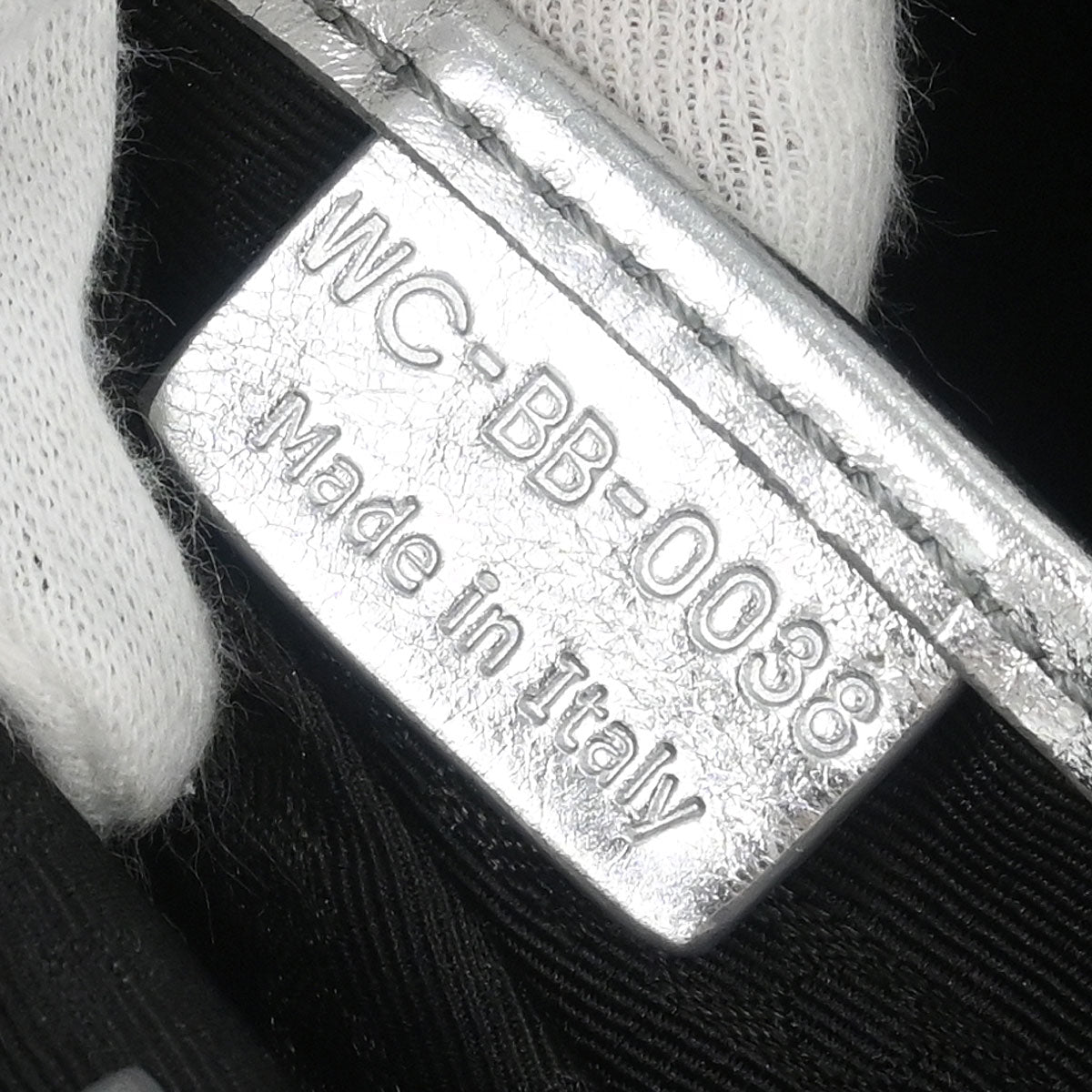 Celine Metallic Silver Leather Boogie Bag Handbag