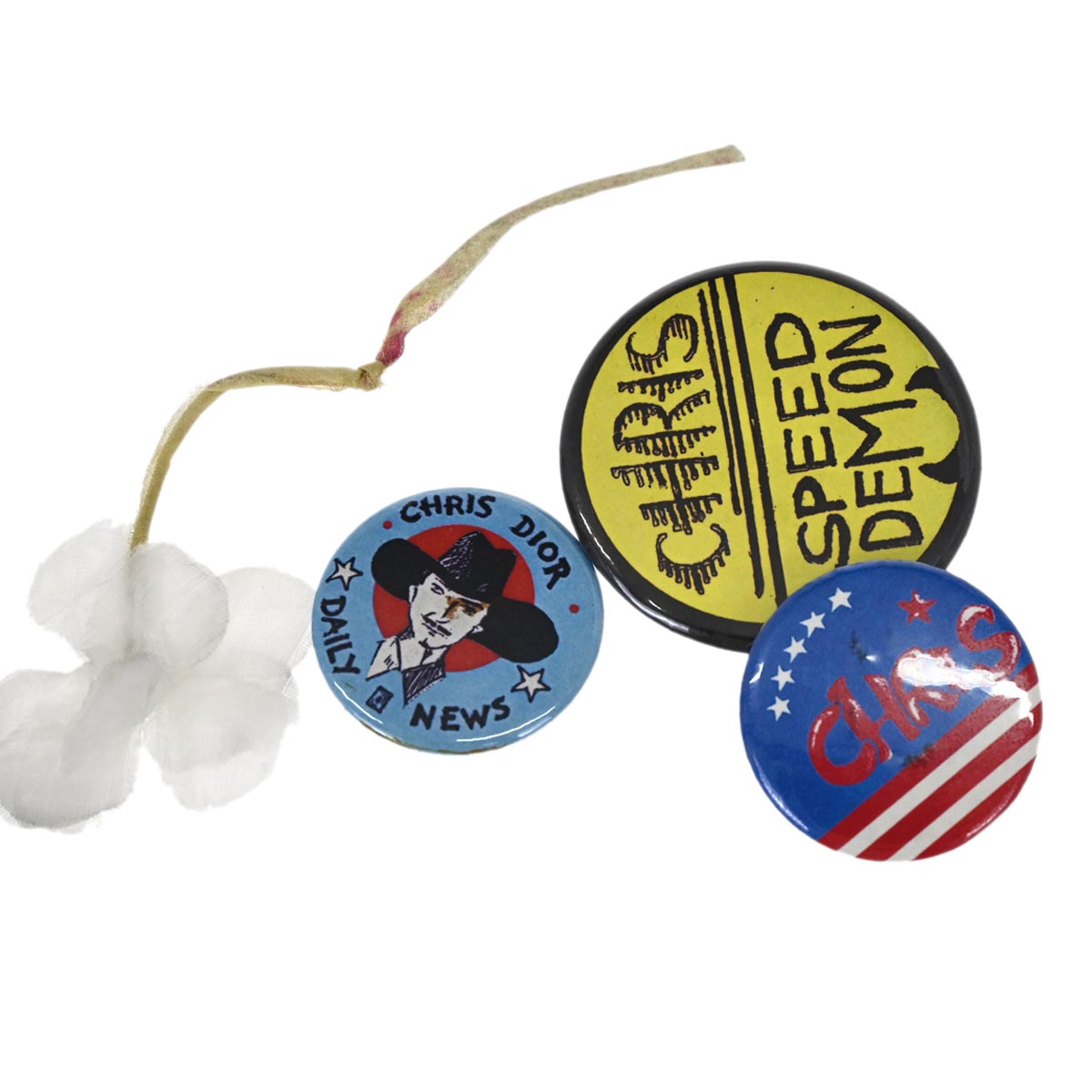 Christian Dior Light Blue Cotton Miss Diorella Saddle Handbag