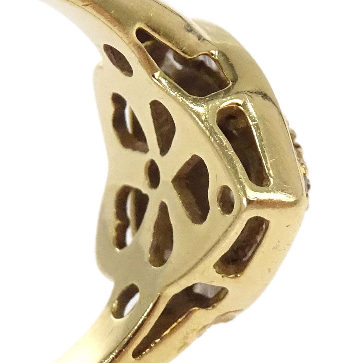 Heart Ring 18K Gold Diamond #53 Jewelry